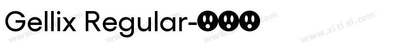 Gellix Regular字体转换